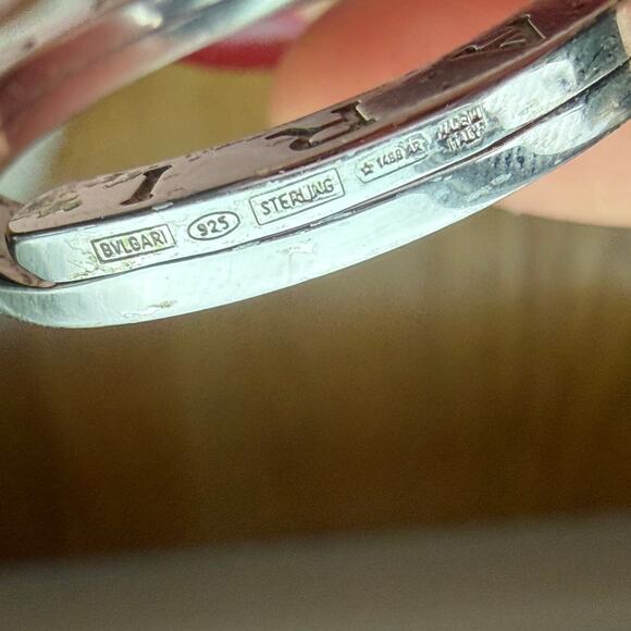 Bvlgari Timeless Elegance Key Ring Necklace Sterling Silver Keychain Gift Box - Picture 5 of 7